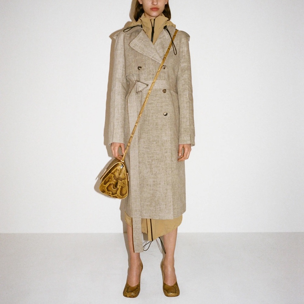 Bottega Veneta linen trench coat